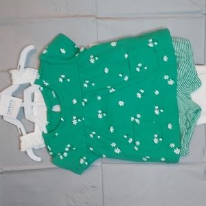 Carter's 3 piece green set.